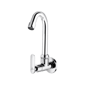 Sink Cock With Regular Swinging Spout (Wall Mounted)