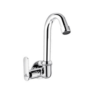 Sink Cock With Left Operated Swinging Spout (Wall Mounted)