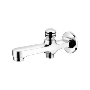 Bath Tub Spout With Button Attachment of Telephone Shower