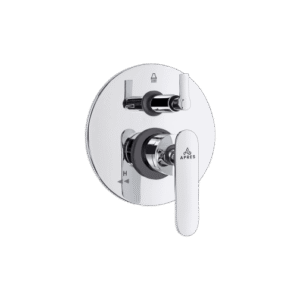 Single Lever Exposed Part Kit Of Diverter Consisting Of Operating Lever, Wall Flange (With Seals) & Button Only (Suitable For Item ALD-9990)