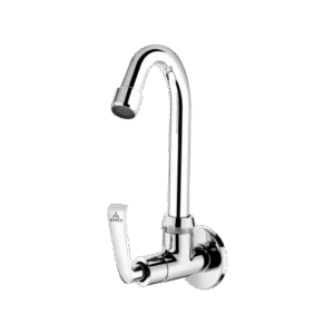 Sink Cock With Regular Swinging Spout (Wall Mounted)
