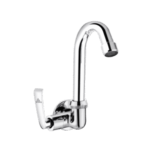 Sink Cock With Left Operated Swinging Spout (Wall Mounted)