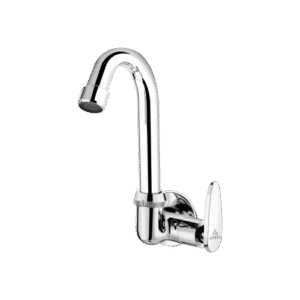 Sink Cock With Right Operated Swinging Spout (Wall Mounted)