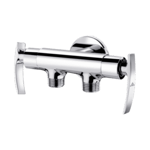 2 Way Angular Stop Cock With Wall Flange