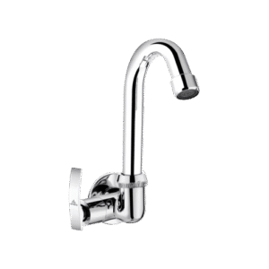 Sink Cock With Left Operated Swinging Spout (Wall Mounted)