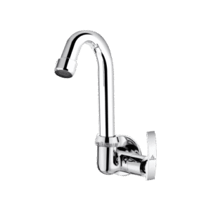 Sink Cock With Right Operated Swinging Spout (Wall Mounted)