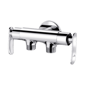 2 Way Angular Stop Cock With Wall Flange