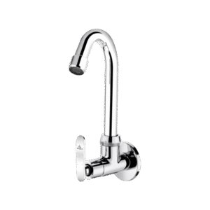 Sink Cock With Regular Swinging Spout (Wall Mounted)