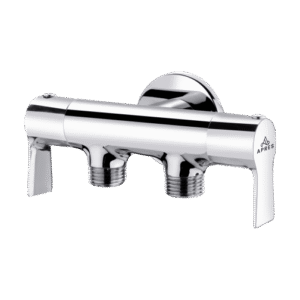 2 Way Angular Stop Cock With Wall Flange