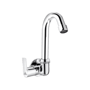 Sink Cock With Left Operated Swinging Spout (Wall Mounted)
