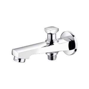 Bath Tub Spout With Button Attachment of Telephone Shower