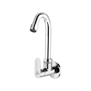 Sink Cock With Regular Swinging Spout (Wall Mounted)