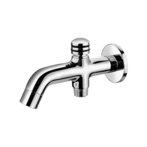 Bath Tub Spout With Button Attachment of Telephone Shower