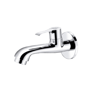 Long Body Bib Cock With Wall Flange