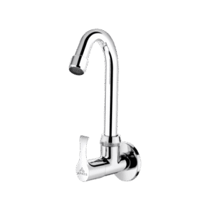 Sink Cock With Regular Swinging Spout (Wall Mounted)