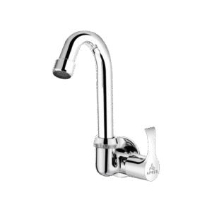 Sink Cock With Right Operated Swinging Spout (Wall Mounted)