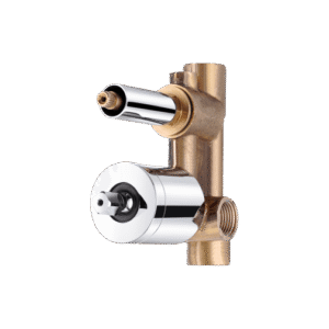 Concealed Body for Single Lever diverter 40mm cartridge with button assembly, cartridge sleeve (button on bottom) without exposed parts